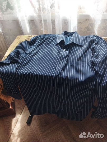 Сорочка мужская б у, ворот 40 на 184см