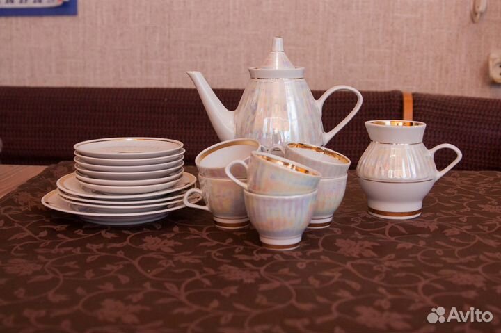 Чайный, кофейный сервиз «Перламутр» мфз