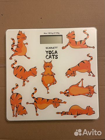 Весы напольные электронные Scarlett Yoga Cats