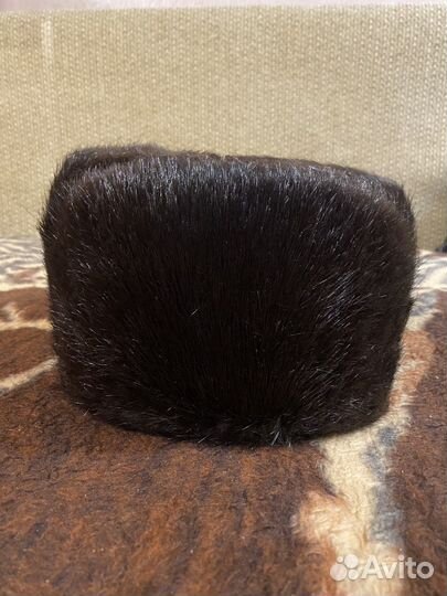 Мужская шапка-ушанка пельномеховая