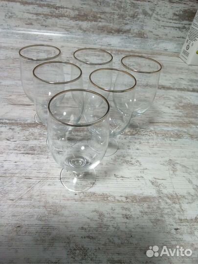 Рюмки и Бокалы цветное стекло Антиквариат