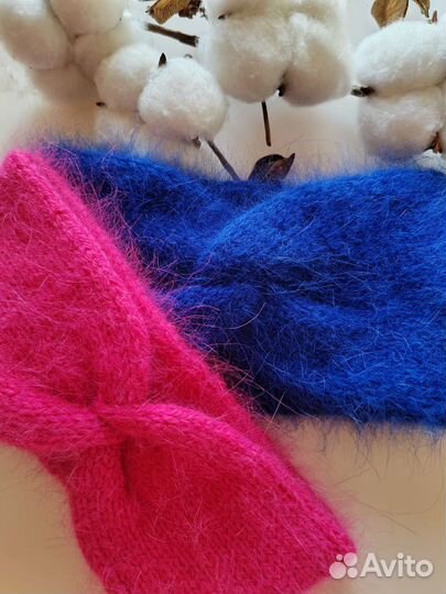 Повязка на голову из норки