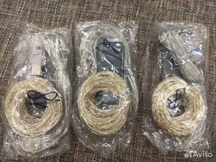 Гирлянда штора с пультом 3х3 м новая