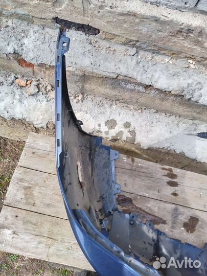 Передний бампер лансер 10 синий дорест