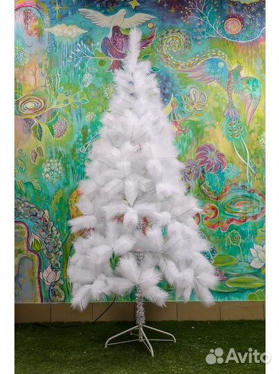 Елка искусственная литая белая 150 см