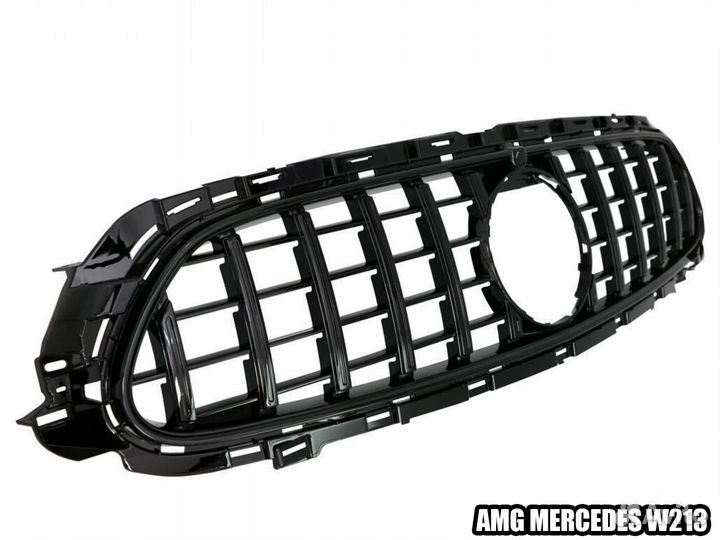 Решетка радиатора AMG Mercedes W213 2020+ Black