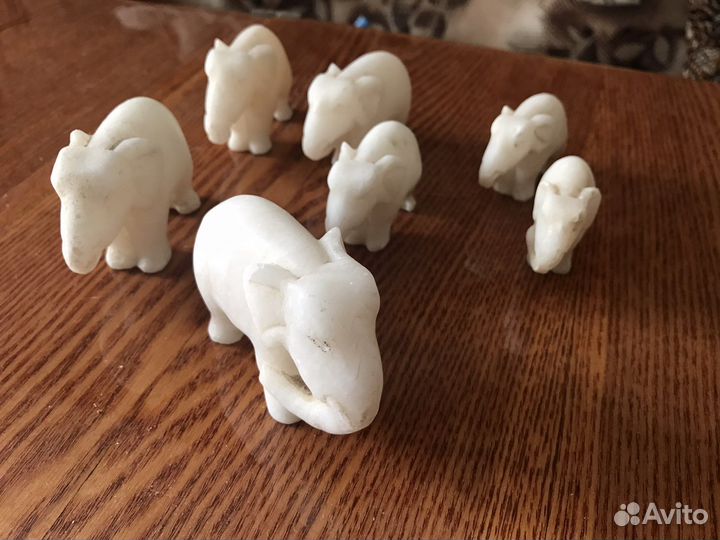 Статуэтки слоники 7 шт,оленёнок