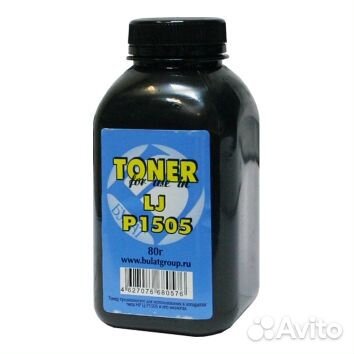 Тонер Булат для HP LJ P1505 банка, 80 гр