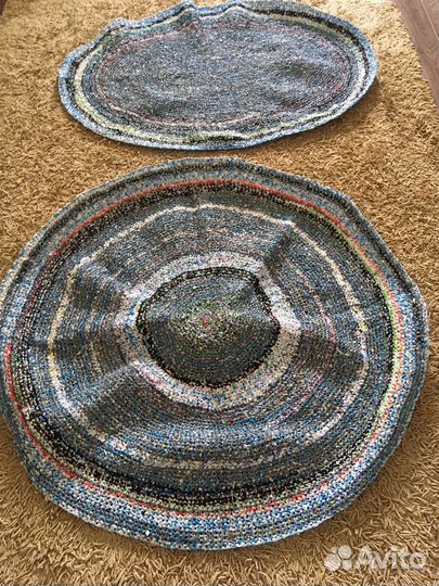 Вязанные коврики крючком