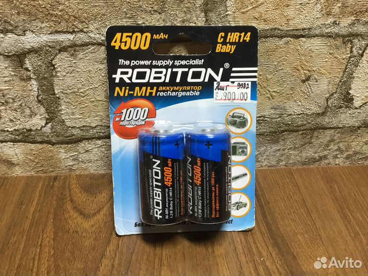 Аккумулятор Robiton HR14/C 4500 mAh Ni-MH