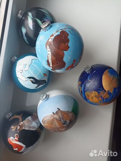 Ёлочные шары ручная работа. Набор