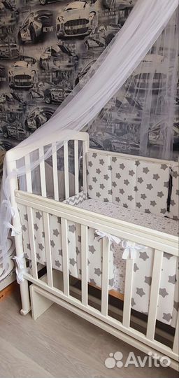 Бортики в кроватку для новорожденных