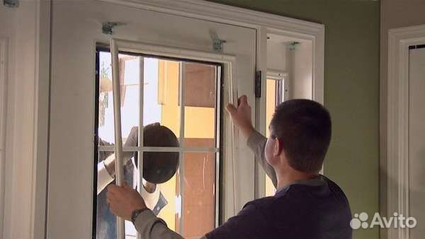 Замена разбитого стекла, В межкомнатные двери