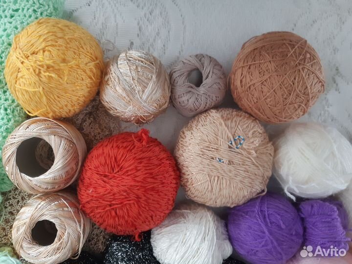 Пряжа нитки для вязания рукоделия пакетом 1,5 кг