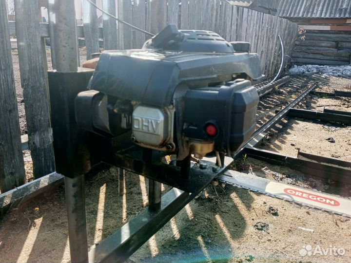 Бензиновая пилорама шинная