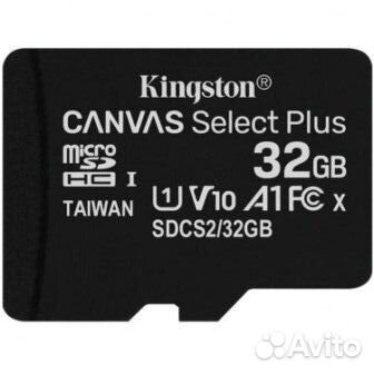 MicroSD 32гб, Kingston на смартфон гарантия 2 года