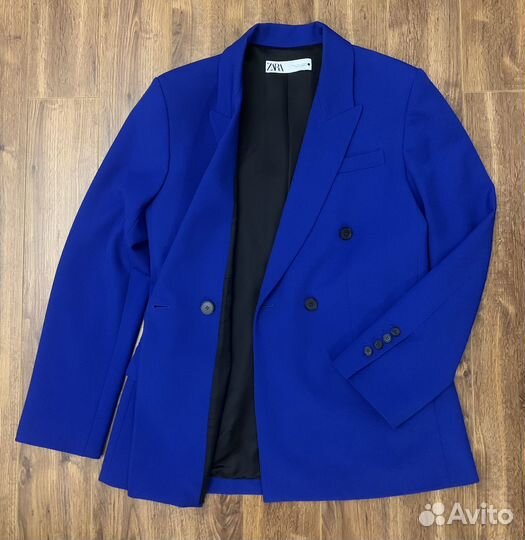 Пиджакет Zara оригинал 48-50р (L) синий