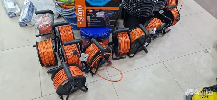 Удлинитель на катушке атлант пвс 3x1.5 50 м