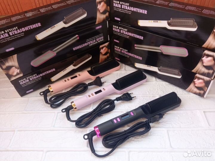 Расческа выпрямитель для волос с дисплеем 80/230С