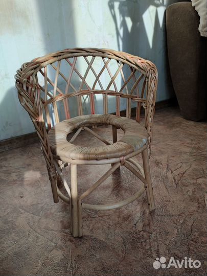 Стульчик плетёный туалетный детский