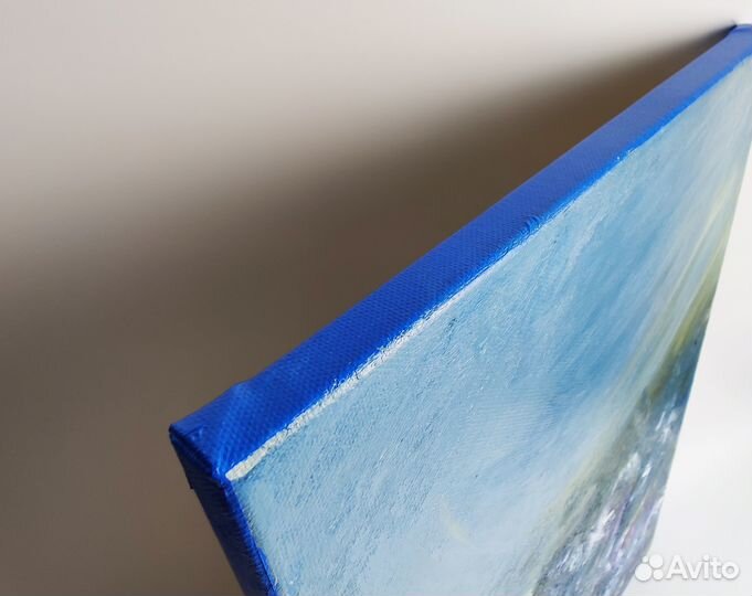 Картина на холсте цветочное поле 30 на 40 см