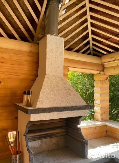 Мангал бетонный