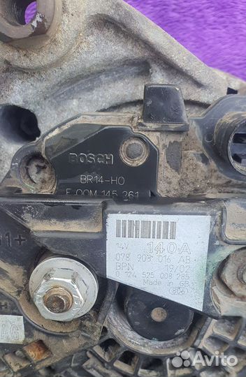 Генератор 140А Bosh Audi a8 d2