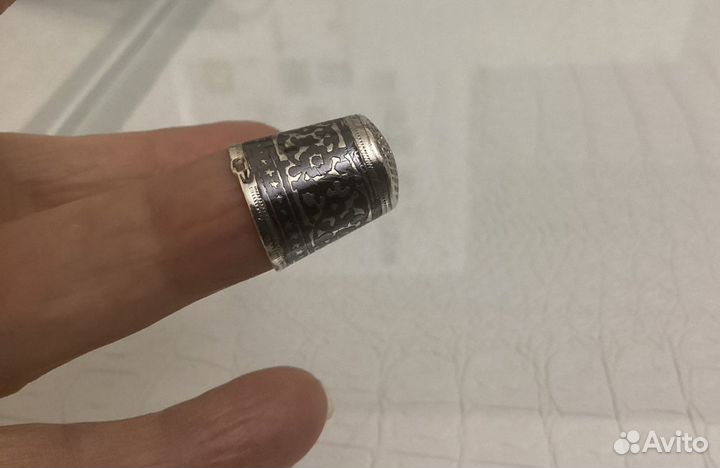 Наперсток серебряный, проба 875