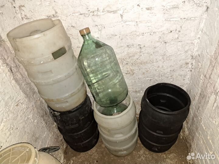 Бутыль стеклянная 20л с защитной тарой