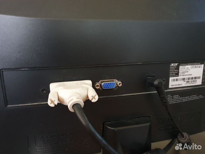 Большой Монитор Acer 22 дюйма