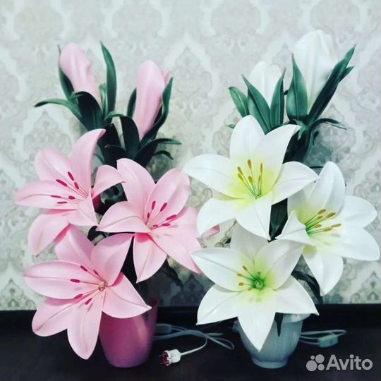 Цветы светильники из изолона