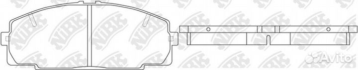 Колодки дисковые nibk PN1237