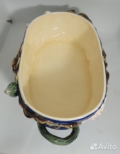 Конфетница Моне фаянс майолика Конаково кобальт