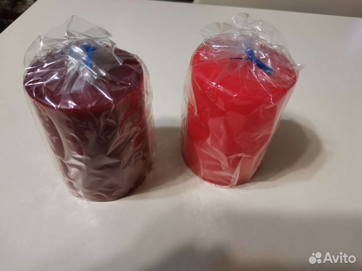 Свечи красная и бордовая 60 на 80