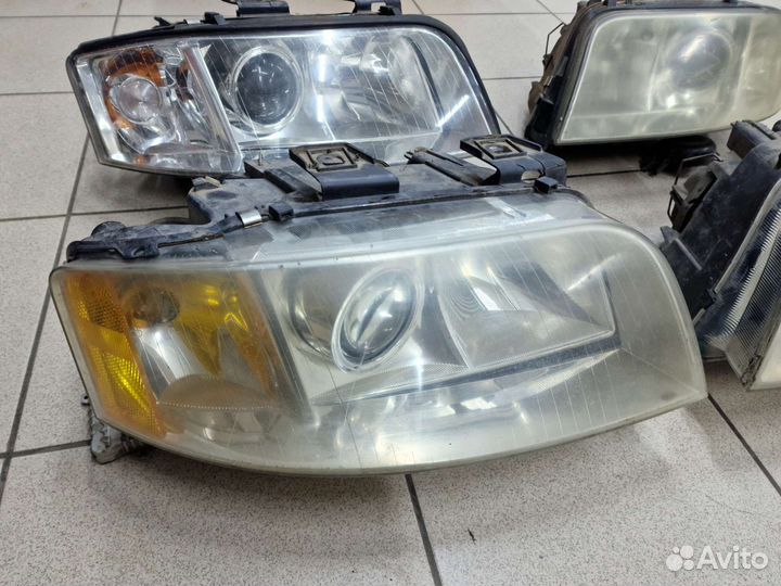 Передние фары Audi A6 C5 Рестайлинг Оригинал
