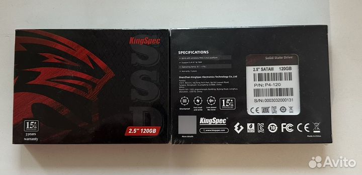 Новые SSD kingSpec 120gb