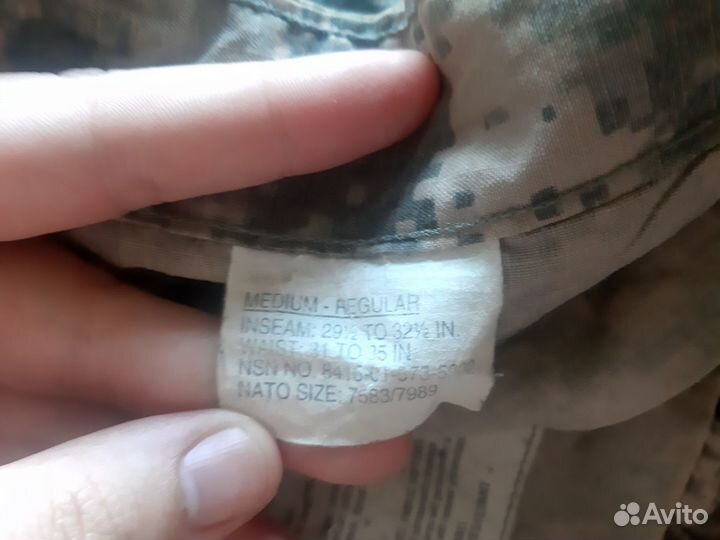 Брюки полевые армии США Digital ACU оригинал