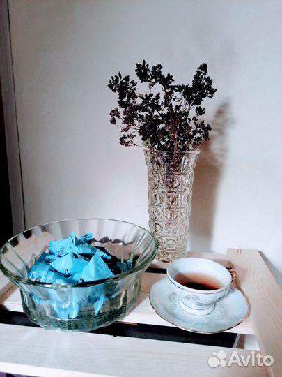 Ваза, салатник, стекло СССР