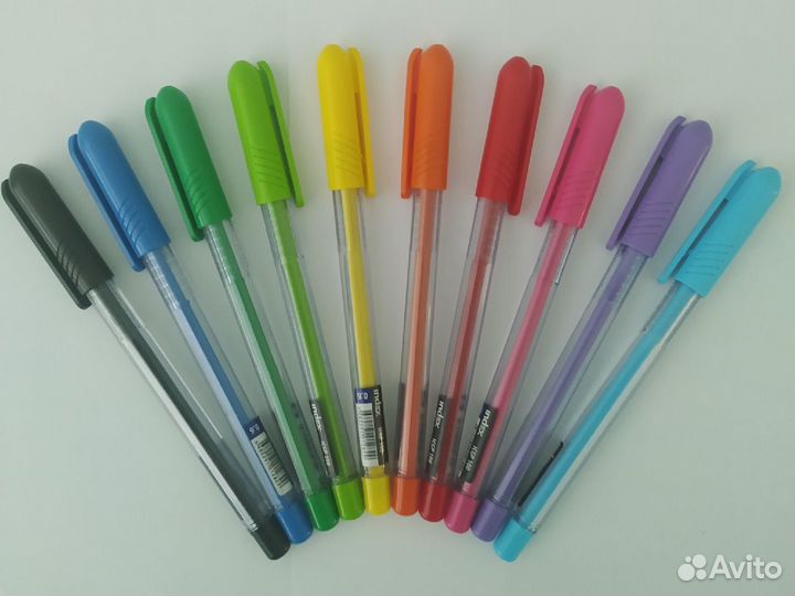 Набор гелевых синих ручек index colourplay