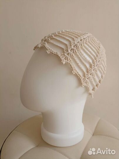 Шапочка ажурная паутинка. Шапка. Чепчик