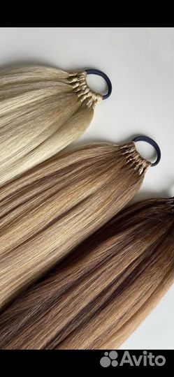 Хвост из премиальных искуственных волос на резинке