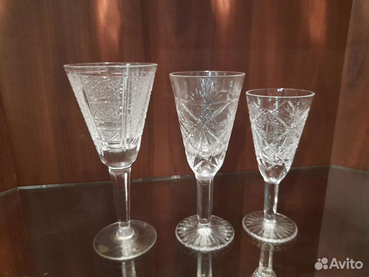 Хрусталь рюмки, фужеры