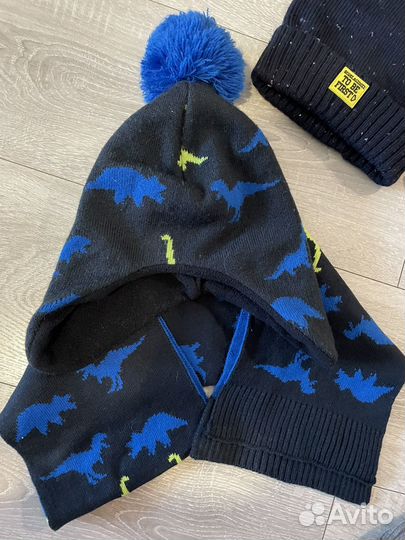 Шапки на мальчика 4-6 лет (52-54)