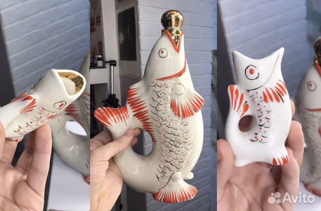 Фарфоровая посуда СССР рыба