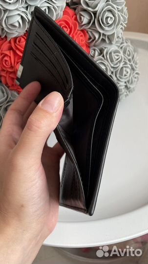 Бумажник тонкий с черепом