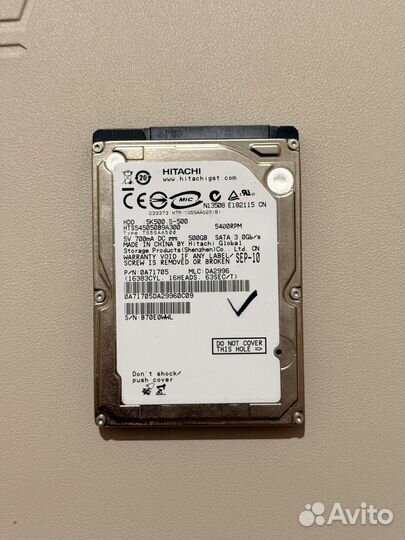 Hdd 2.5 hitachi 500gb