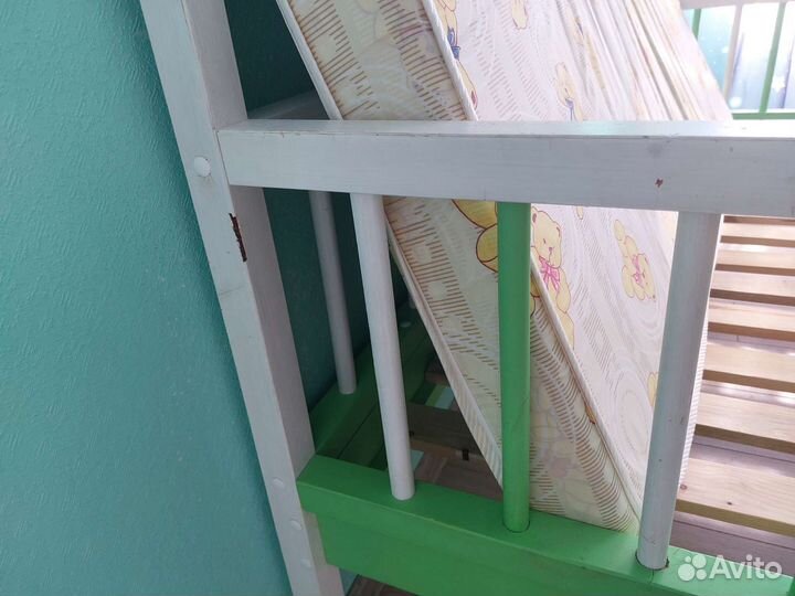 Детская кровать домик 160 на 80 с матрасом