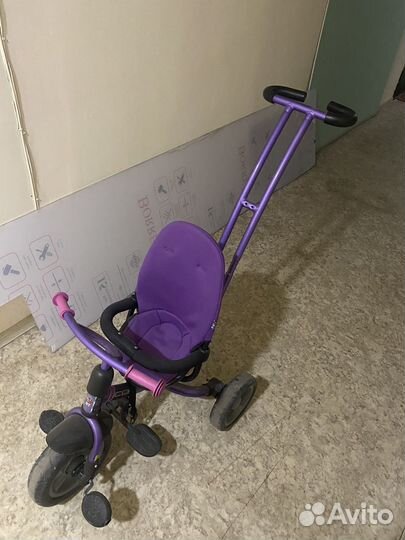 Велосипед коляска с ручкой
