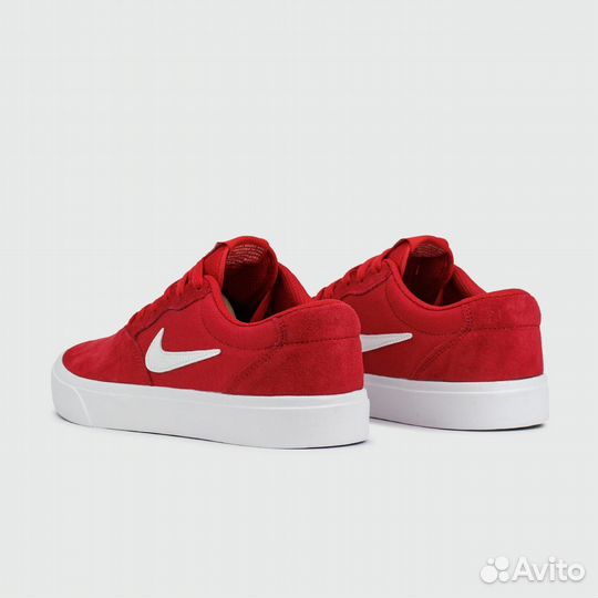 Кеды Nike SB Chron Suede Red White