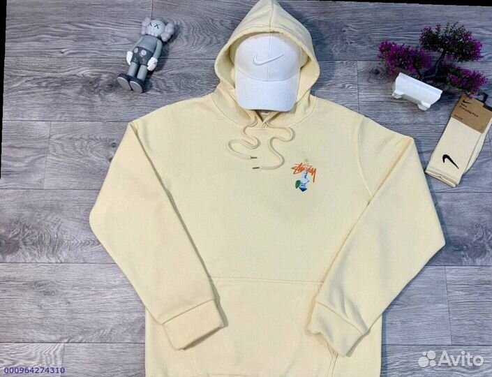 Желтый худи Stussy